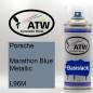 Preview: Porsche, Marathon Blue Metallic, L96M: 400ml Sprühdose, von ATW Autoteile West.